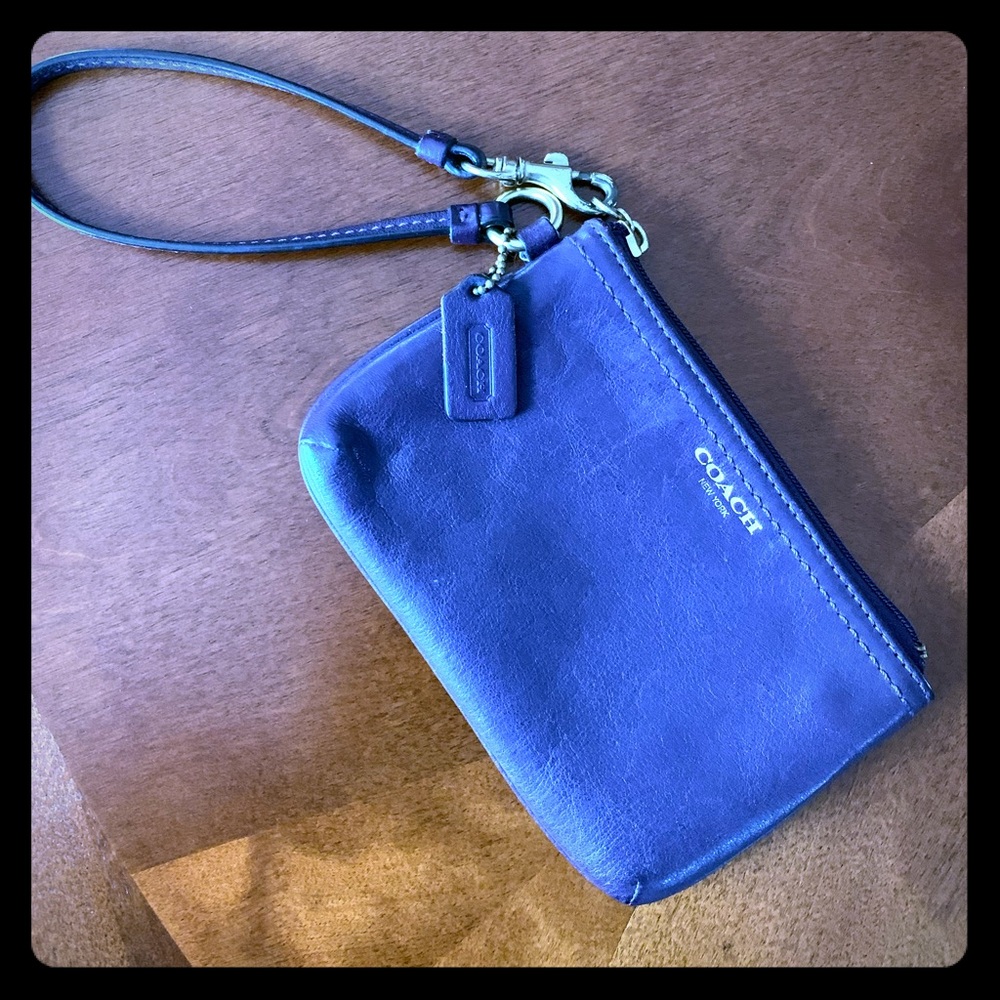 Purple Coach Wristlet